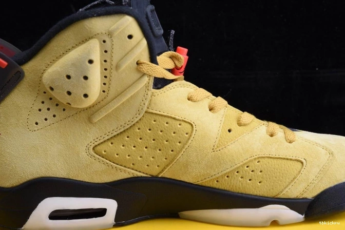 Rep TBkick YELLOW JORDAN 6 SCOTT AIR CN1084-300 X TRAVIS 0728